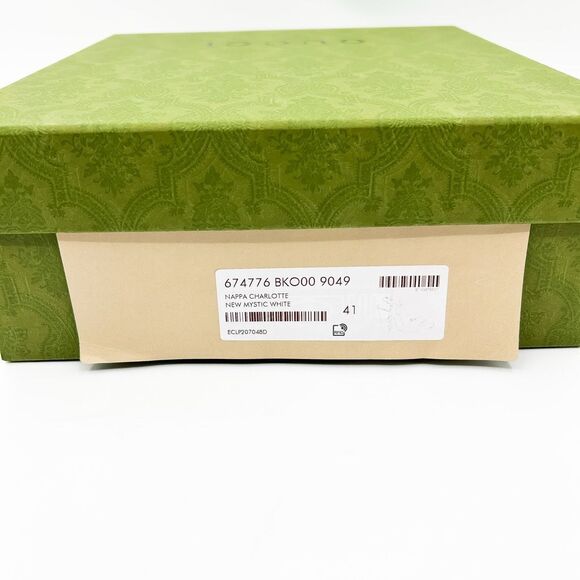 Gucci Baby Horsebit Platform Sandal Mystic White Heels New EU 41 US 11 - Picture 13 of 13